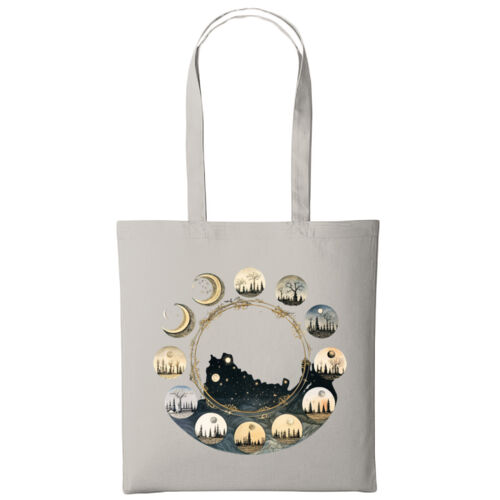 10th Century Moon - Long handle shopping bag Thumbnail